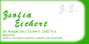 zsofia eichert business card